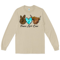 Mushroom peace love cow Long Sleeve Tee - RanaPortraitStore