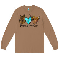 Toasted Coconut peace love cow Long Sleeve Tee - RanaPortraitStore