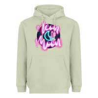 Matcha neon moon Heavyweight Hoodie - JahusDesignShop