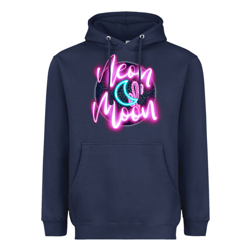 Neon Moon Heavyweight Hoodie by JahusDesignShop | Teevron
