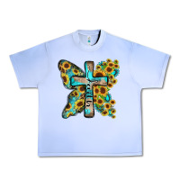 Grape Ice faith sunflower cross Urban Heavy Tee - Zillion Design Studio