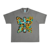 Tornado faith sunflower cross Urban Heavy Tee - Zillion Design Studio
