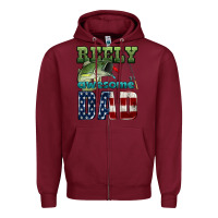 Burgundy reely awesome dad Zipper Hoodie - HRA Design Shop