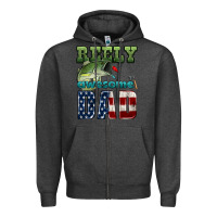 Charcoal Heather reely awesome dad Zipper Hoodie - HRA Design Shop