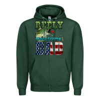 Sports Green reely awesome dad Zipper Hoodie - HRA Design Shop