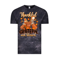 Cloud Black Thankful grateful and Blessed black boy sneakers Vintage Tee - RanaPortraitStore