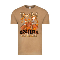 Vintage Camel Thankful grateful and Blessed black boy sneakers Vintage Tee - RanaPortraitStore