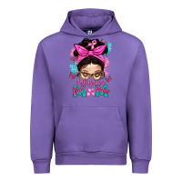 Tulip Warrior Mom Messy Bun With Flowers Urban Hoodie - BundleAndBundleShop