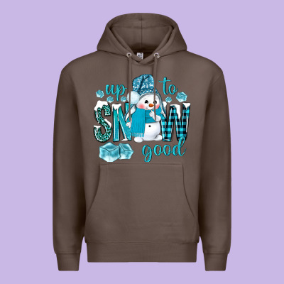 Up To Snow Good And Cute Snowman Premium Hoodie Designed By Nancycooperartshop