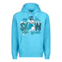 Ocean Blue up to snow good and cute snowman Premium Hoodie - NancyCooperArtShop