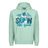 Seafoam up to snow good and cute snowman Premium Hoodie - NancyCooperArtShop