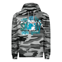 Slate Camo up to snow good and cute snowman Premium Hoodie - NancyCooperArtShop