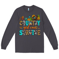 Smoke a country girl can survive Long Sleeve Tee - Zillion Design Studio