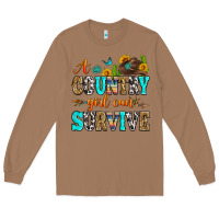 Toasted Coconut a country girl can survive Long Sleeve Tee - Zillion Design Studio
