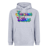 Heather Grey summer vibes Heavyweight Hoodie - JahusDesignShop