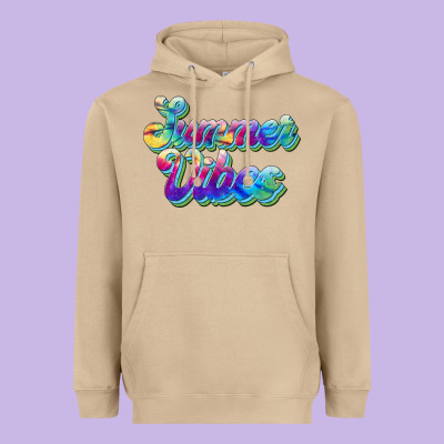 Summer Vibes Heavyweight Hoodie Designed By Jahusdesignshop