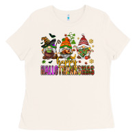 Bone happy hallothanksmas gnomes Ladies Tee - AdoDesignShop