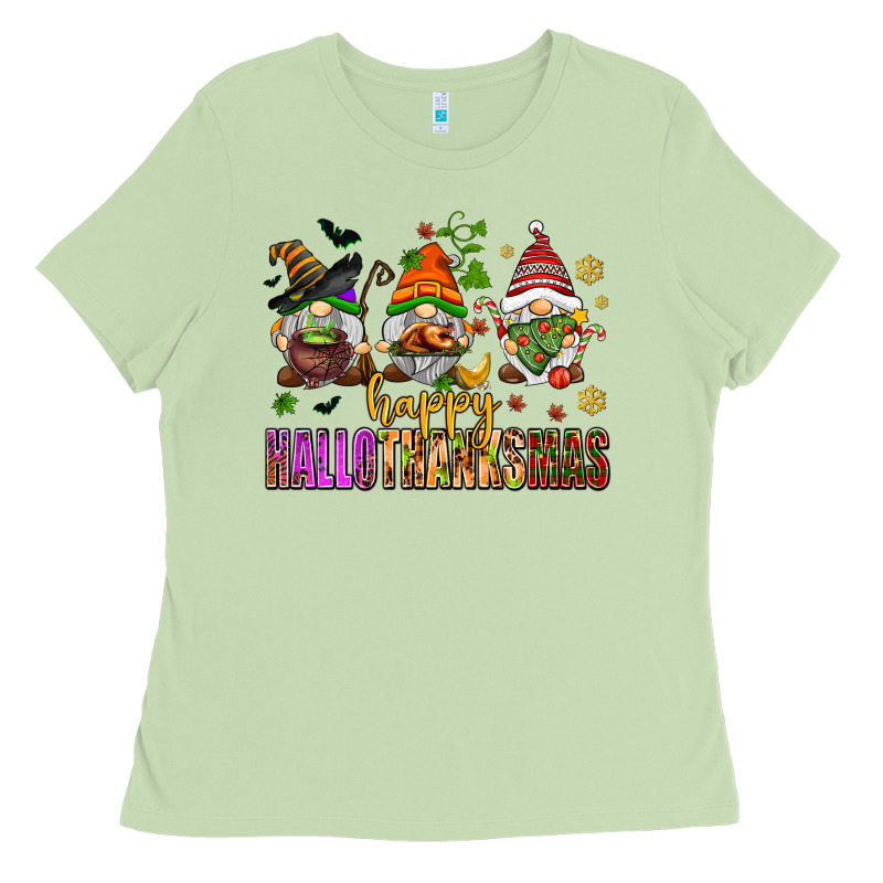 Happy Hallothanksmas Gnomes Ladies Tee by AdoDesignShop | Teevron