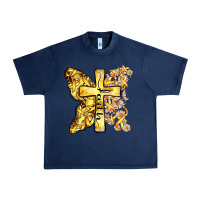 Navy faith child cancer cross Urban Heavy Tee - Zillion Design Studio