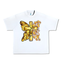 White faith child cancer cross Urban Heavy Tee - Zillion Design Studio