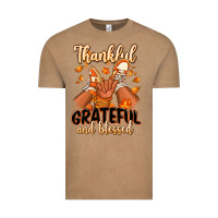 Vintage Coffee Thankful grateful and Blessed black baby girl Vintage Tee - RanaPortraitStore