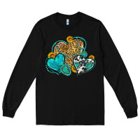 Black western turquoise hearts Long Sleeve Tee - Zillion Design Studio