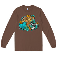 Chestnut western turquoise hearts Long Sleeve Tee - Zillion Design Studio