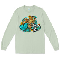 Matcha western turquoise hearts Long Sleeve Tee - Zillion Design Studio