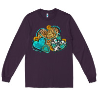 Plum western turquoise hearts Long Sleeve Tee - Zillion Design Studio