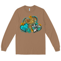 Toasted Coconut western turquoise hearts Long Sleeve Tee - Zillion Design Studio