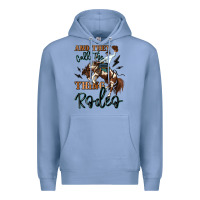 Colony Blue and they call the thing rodeo cowboy Premium Hoodie - MaliasSmallBusiness