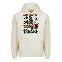 Oatmeal Heather and they call the thing rodeo cowboy Premium Hoodie - MaliasSmallBusiness