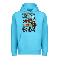 Ocean Blue and they call the thing rodeo cowboy Premium Hoodie - MaliasSmallBusiness