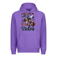 Purple and they call the thing rodeo cowboy Premium Hoodie - MaliasSmallBusiness