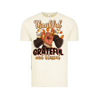 Thankful Grateful And Blessed Black Man Sneakers Vintage Tee | Teevron