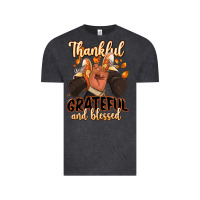 Vintage Black Thankful grateful and Blessed black man sneakers Vintage Tee - RanaPortraitStore