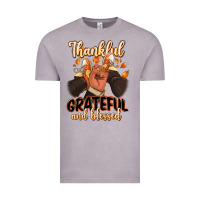 Vintage Zinc Thankful grateful and Blessed black man sneakers Vintage Tee - RanaPortraitStore