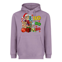 Lavender Christmas ho ho ho skeleton Heavyweight Hoodie - AdoDesignShop
