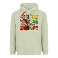 Matcha Christmas ho ho ho skeleton Heavyweight Hoodie - AdoDesignShop