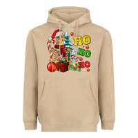 Mushroom Christmas ho ho ho skeleton Heavyweight Hoodie - AdoDesignShop