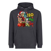 Smoke Christmas ho ho ho skeleton Heavyweight Hoodie - AdoDesignShop