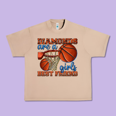 Urban Heavy Tee diamonds are a girls best friend basketball