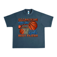 Midnight Navy diamonds are a girls best friend basketball Urban Heavy Tee - texasbilliewilder