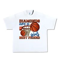 White diamonds are a girls best friend basketball Urban Heavy Tee - texasbilliewilder