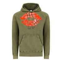 Vintage Olive basketball lips Vintage Hoodie - AdoDesignShop