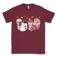 Burgundy wedding bride coffee cups Classic Tee - Zillion Design Studio