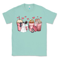 Seafoam wedding bride coffee cups Classic Tee - Zillion Design Studio
