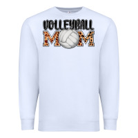 White volleyball mom Premium Sweatshirt - AdoDesignShop