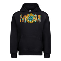Black Western Mom With Gemstone And Sunflower Urban Hoodie - BundleAndBundleShop