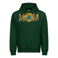 Forest Green Western Mom With Gemstone And Sunflower Urban Hoodie - BundleAndBundleShop